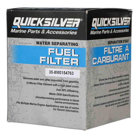 8M0154763 Water Separating Fuel Filter for Select Johnson/Evinrude mid-late '90s 250/300 HP Outboards image number 3