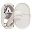 Trinidad Transom Shower Cold Only, Warm White Cup & Lid, Small Warm White Sprayer, 6' Stainless Steel Hose, Chrome Trinidad Handle image number 2
