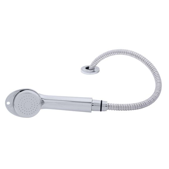 Deck-Mount Sprayer Large Chrome Sprayer, 6' Stainless Steel Hose, Low Profile Holder image number 1