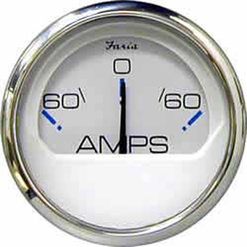 FARIA INSTRUMENTS Chesapeake White SS Series Ammeter Gauge West Marine