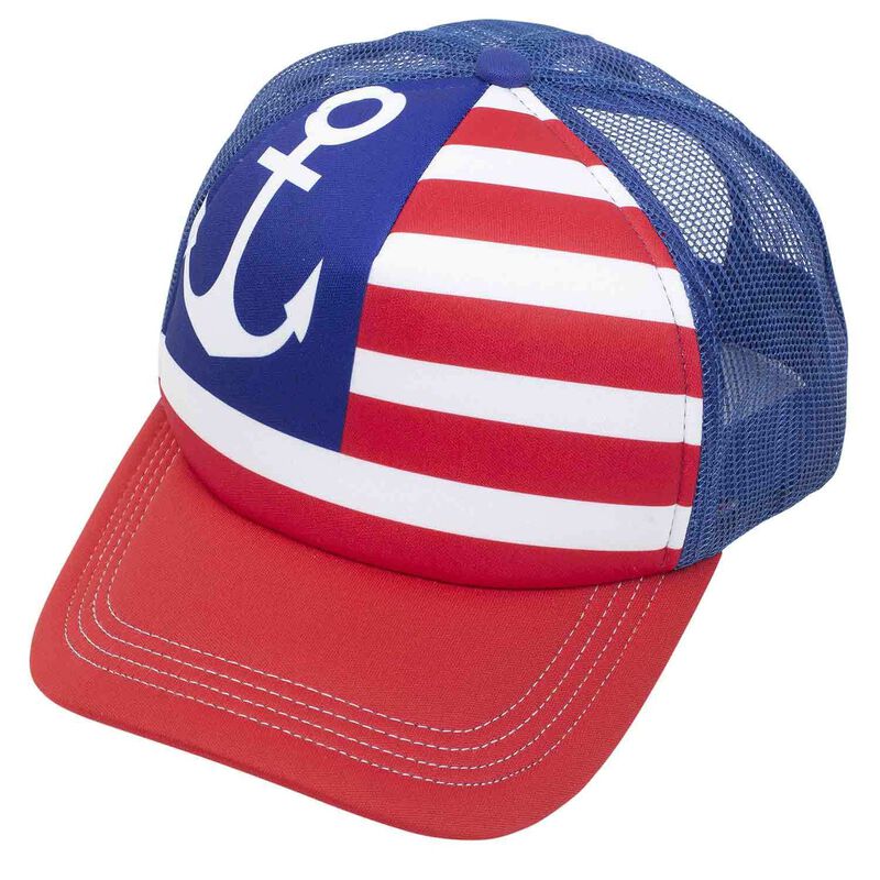 Star Spangled Anchor Trucker Hat image number 0
