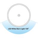 SEAFLO 02 Series Horizontal Mount Stern Navigation Light White 10-30V 1.7W IP66 SS image number 3