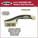 MaxxGrip Pro Wire Brush 8 3/4'' Wire Brush image number 1