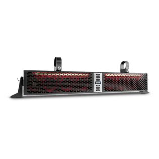 HYDRO 30" Amplified 2-Way ( 6 x 3" Mid-range + 2 x Tweeters ) Sound Bar Waterproof Speaker System with Bluetooth Integrated RGB Lights, 700 Watts