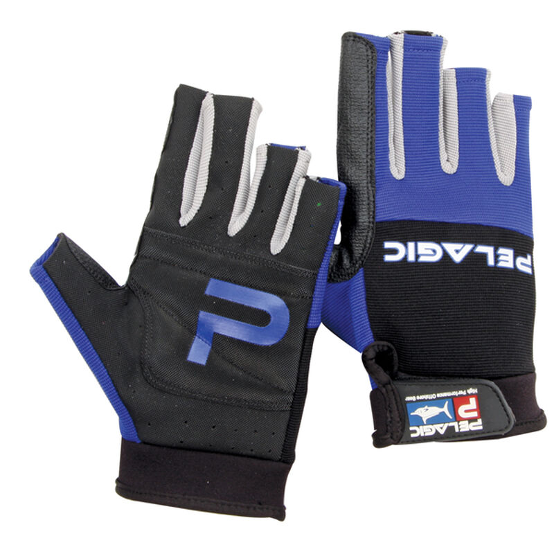 Battle Half Finger Fishing Gloves, M/L West Marine