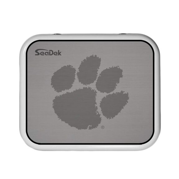SeaDek Cooler Pad - Collegiate Collection - Fits YETI Roadie 24 - Storm Gray / Black, Clemson image number 0