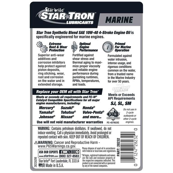 Super Premium Synthetic Blend 4 Stroke Oil 10W-40 image number 2