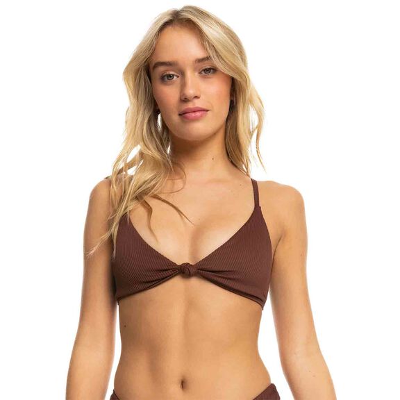 Women's Roxy Love The Surf Knot Triangle Bikini Top image number 0