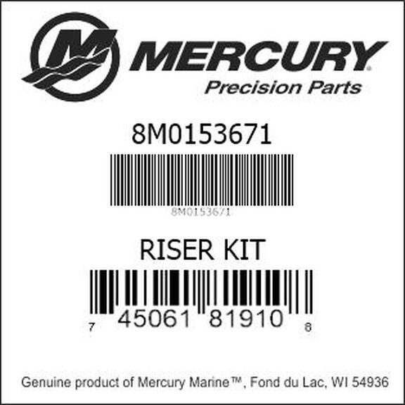 Exhaust Riser Kit 4" Port and Starboard image number 1