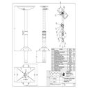 14 7/32" - 26 13/16" Adjustable Height Fixed Pedestal Table Column image number 1