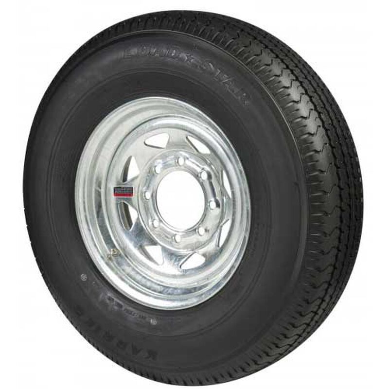 ST235/80R16C Radial Trailer Tire for 16 X 8 Galvanized Spoke Rim 8 X 6 1/2 Bolt Pattern image number 0