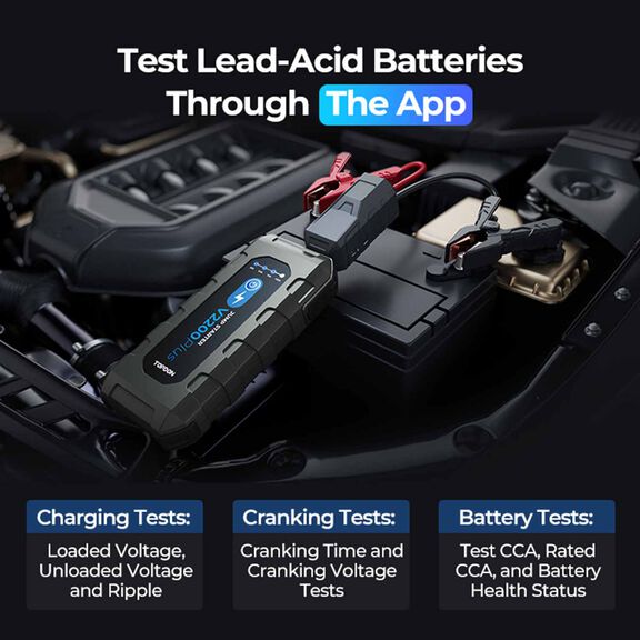 2-in-1 2200 Peak Amp Jump Starter & Battery/System Tester image number 4
