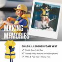 Child Lil Legends Foam Vest image number 5