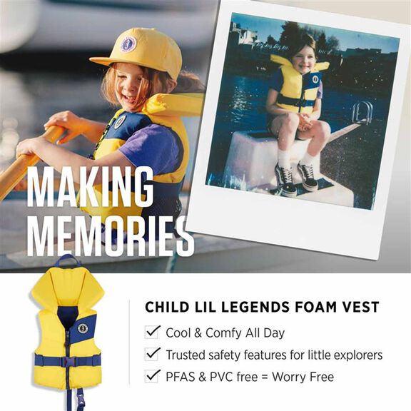 Child Lil Legends Foam Vest image number 5