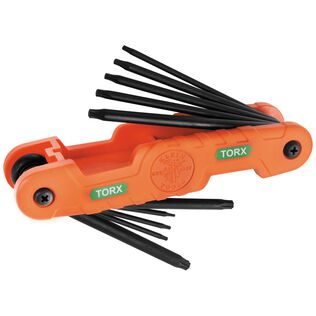 Pro Folding Hex Key Set, 10-Key, TORX Sizes