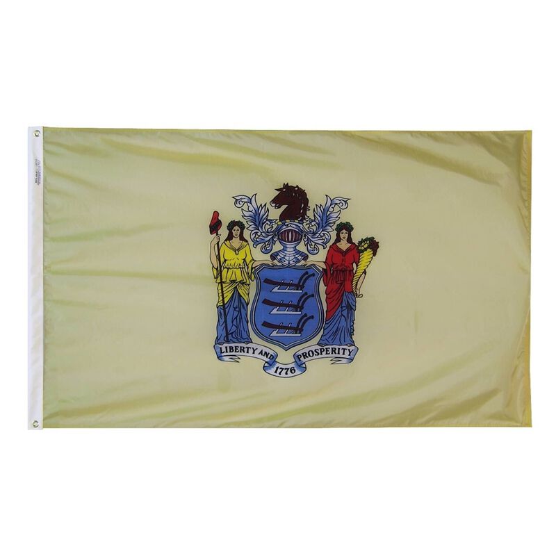 12" x 18" New Jersey State Flag image number null