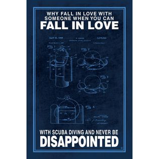 Fall in Love with Scuba Poster