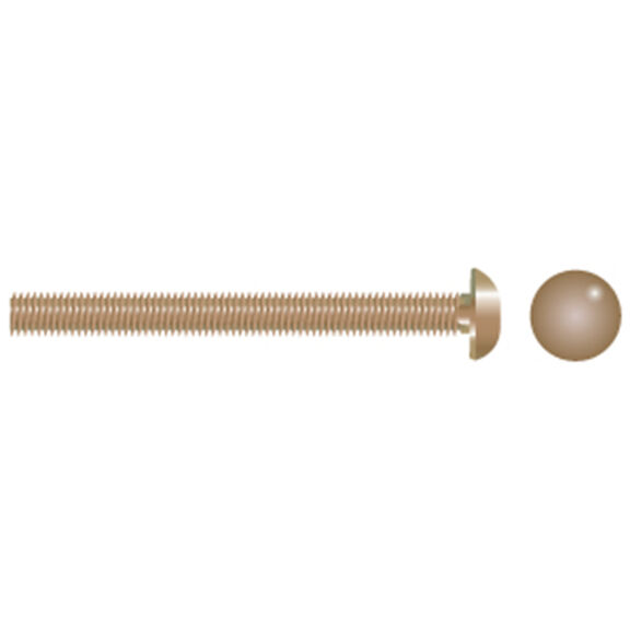 5/16-18 X 3" Bronze Carriage Bolts, 10-Pack image number 0
