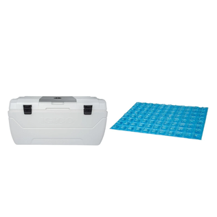 Igloo Maxcold Cooler and Reusable Ice Pack Bundle