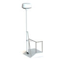 8' Radar Mast Pole Kit with 2 Strut Kits image number 1