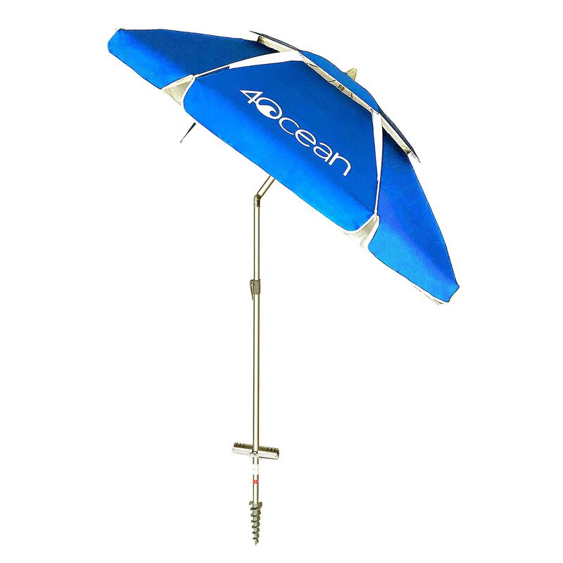 4OCEAN 7' Aluminum Pole Umbrella with Sand Anchor West Marine
