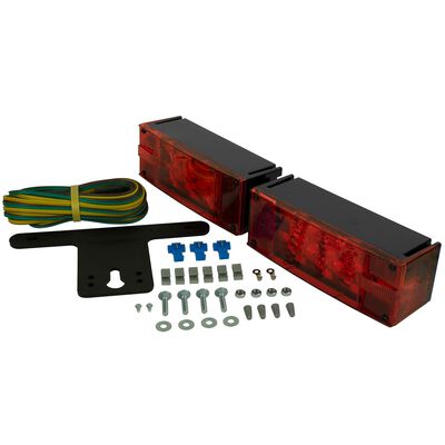 LED Submersible Low-Profile Trailer Light Kit for Trailers Over & Under 80" Wide