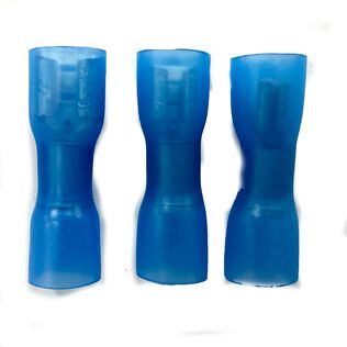 Female Double Crimp Heat Shrinkable Insulated Connectors, 10-Pack
