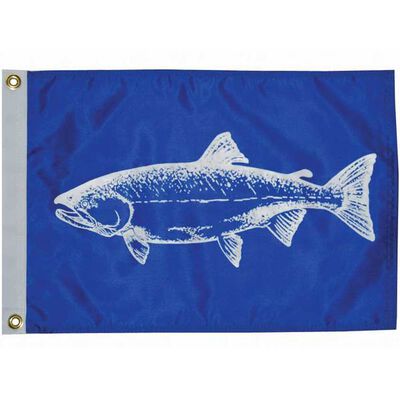 Salmon Novelty Flag, 18"L x 12"W
