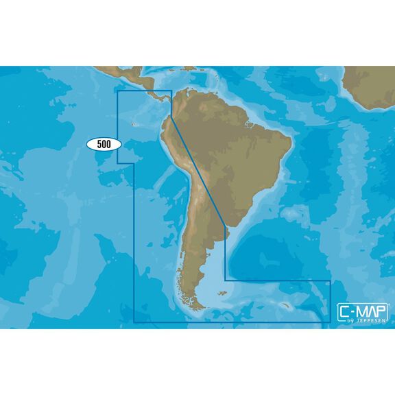 SA-M500 Costa Rica to Chile to Falklands C-MAP MAX Chart microSD/SD Card image number 0