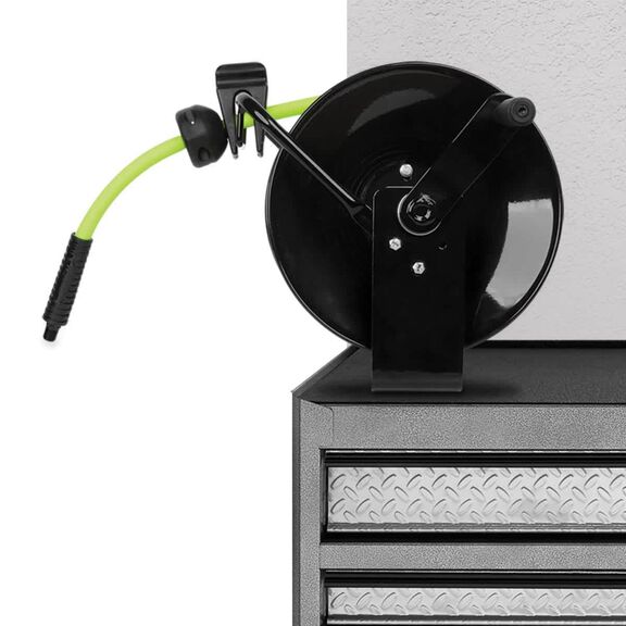Flexzilla Manual Air Hose Reel Open Face Portable 3/8" 50' image number 3