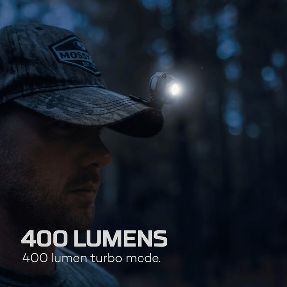 Mossy Oak MYCRO 400 Rechargeable Headlamp image number 1