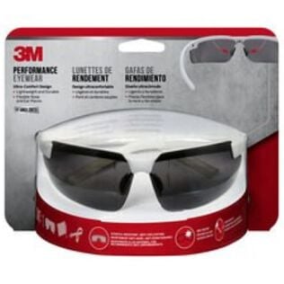 Performance Eyewear Anti-Fog, 47080H1-DC, White, Gray Lens