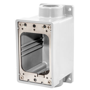 Hubbell Watertight FD Box, 3/4", White