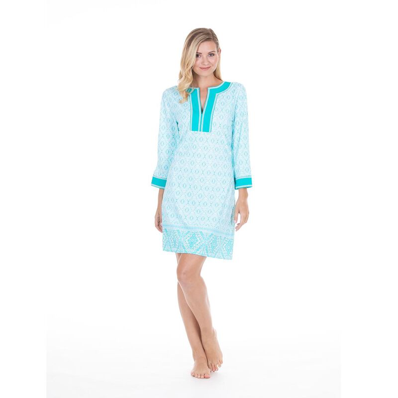 Women's Crystal Lagoon Embroidered Tunic Dress image number 0