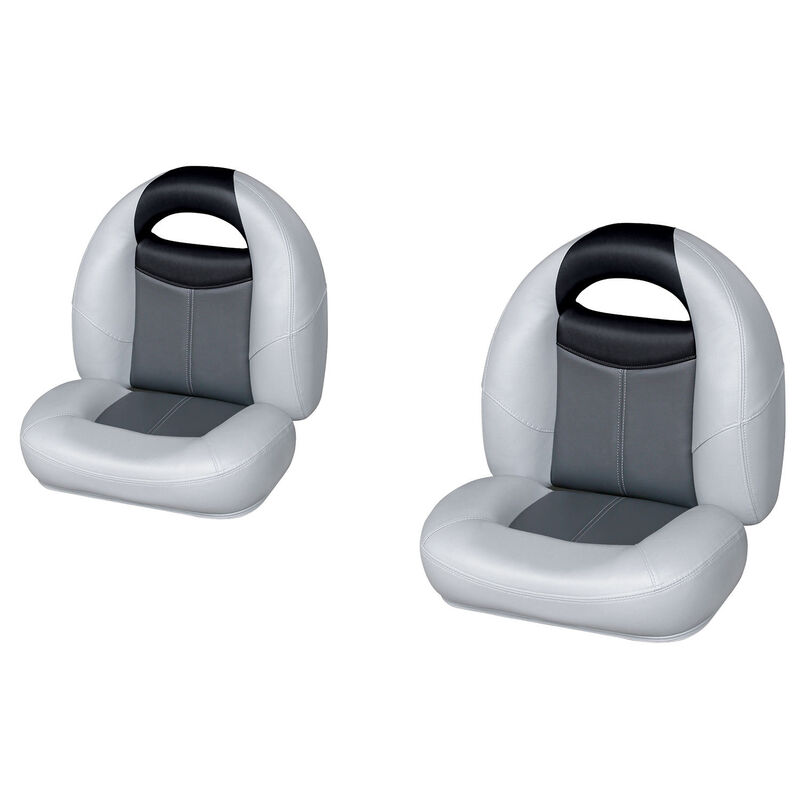 Bass Bucket Seat Set, Gray/Charcoal/Black image number 0