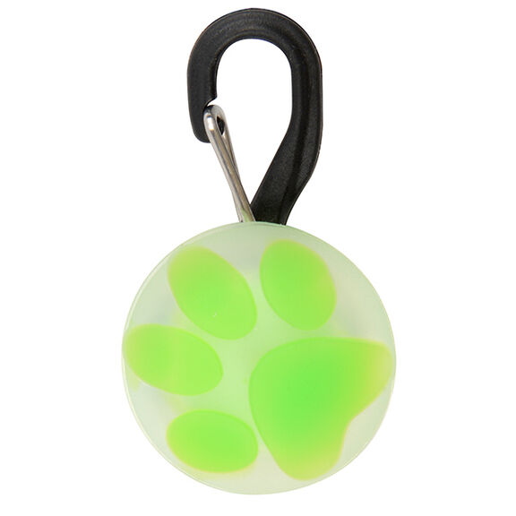 PetLit LED Collar Light, Lime Paw image number 0