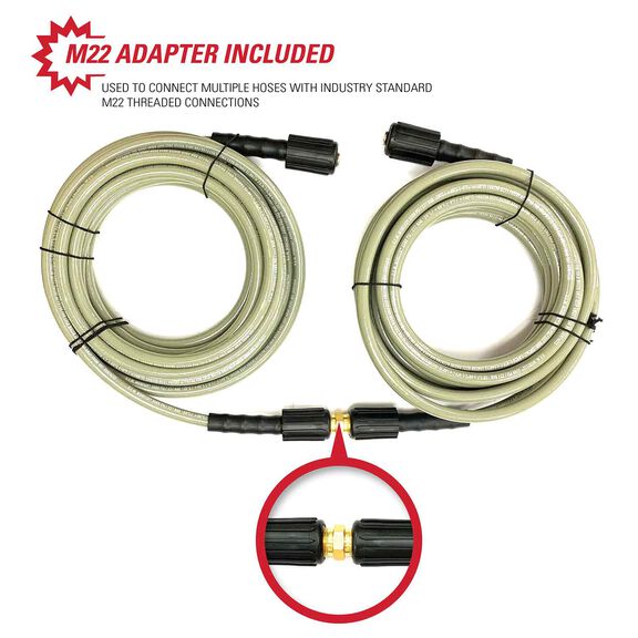 1/4" x 25'. x 3300 PSI Cold Water Replacement/Extension Hose image number 3