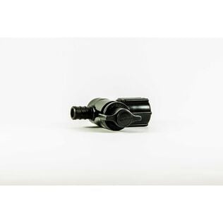 1/2" Barb x 1/2"FPT SW Stop Valve, Black