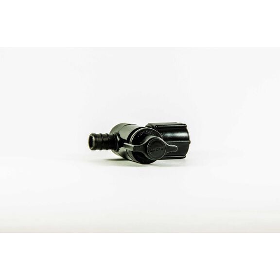 1/2" Barb x 1/2"FPT SW Stop Valve, Black image number 0