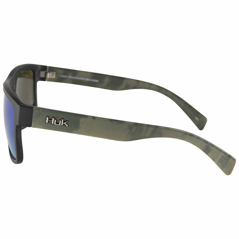 Clinch Polarized Sunglasses, Green Mirror Lens / Southern Tier Frame by Huk E000024330101