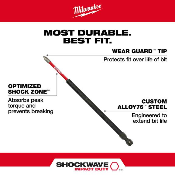 SHOCKWAVE&trade; 6" Impact Torx&reg; T30 Impact Driver Bit, 10 Pack image number 1