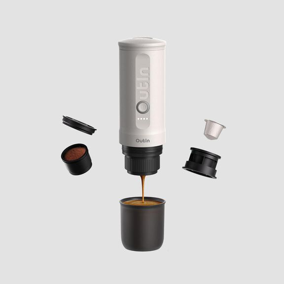 Nano Portable Electric Espresso Machine, Pearl White image number 4