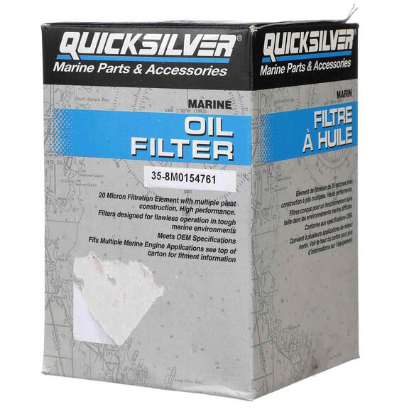QUICKSILVER 8M0154761 Oil Filter for Various Marine Engines | West  