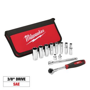 3/8" Drive SAE Socket Set,12 Piece