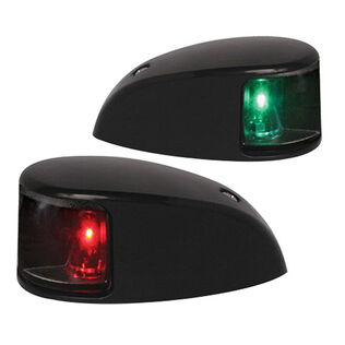 Navigation LED Light, Black Shroud & Clear Lens, Red/Green
