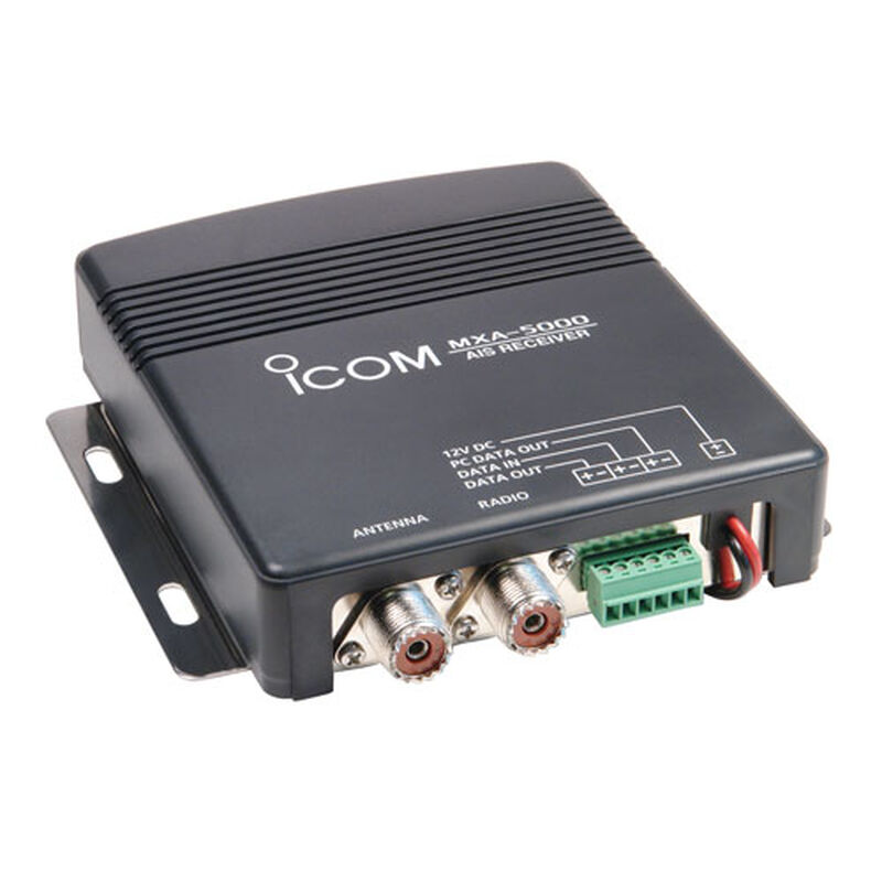 USB Marine AIS Ontvanger, Dual Channel AIS Ontvanger USB Output met Antenne Roestvrij Staal Opvouwbaar Draagbaar voor Boot Marine