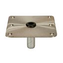 7" X 7" Threaded Square Base Satin Finish image number 0