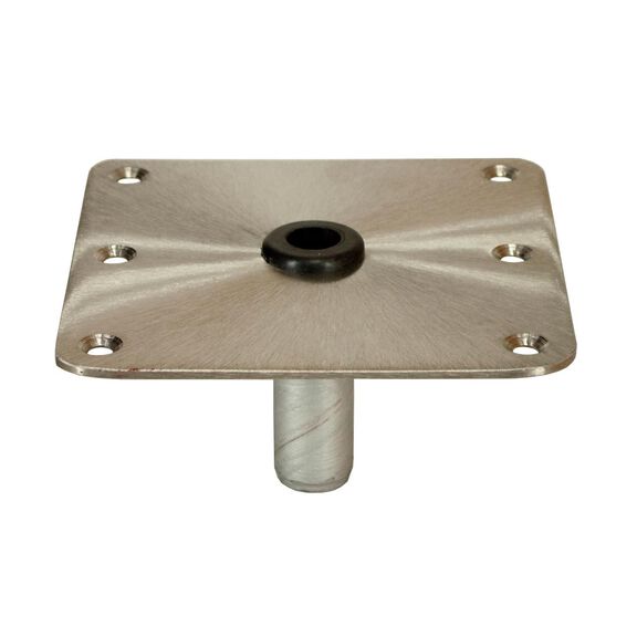 7" X 7" Threaded Square Base Satin Finish image number 0