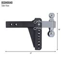 Blackout Series 14,000 lbs Adjustable Drop Hitch, 2" & 2-5/16" Ball, 0-6" Drop image number 5