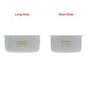 Rectangle Sink Brushed Finish, 304 Stainless Steel, 2" Drain, SUPERSoundKOTE image number 2